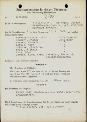 Wagner, Heinich