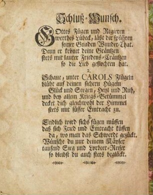 Schluß-Wunsch