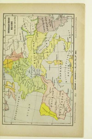 Germanische Reiche um das Jahr 526 n. Chr.