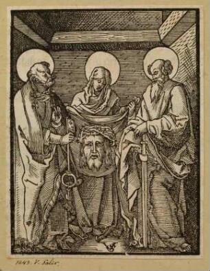 Veronika zwischen den Heiligen Peter und Paul