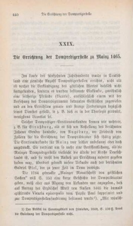 440-443 Die Errichtung der Dompredigerstelle zu Mainz 1465