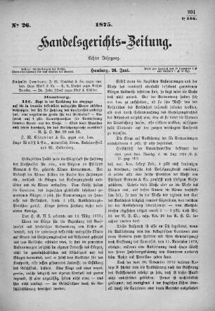 No. 26. 26. Juni 1875