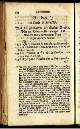 Groden, im Amte Ritzebüttel.
