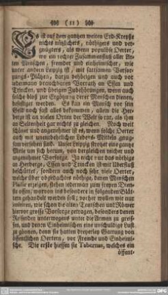 [I. Vom Unterscheid der Römer, gegen der Teutschen ihrer Gasthaltung]