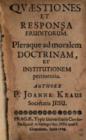 Quaestiones et responsa eruditorum