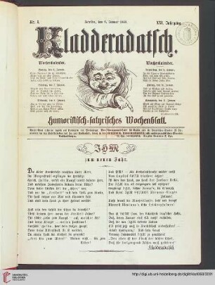 Hefte 1-4, Januar 1868