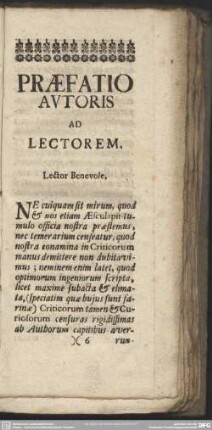 Praefatio Autoris Ad Lectorem