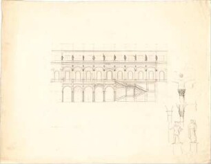 Speeth, Ferdinand; Öffentliches Gebäude - Teilansicht, Details