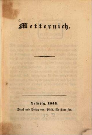 Metternich
