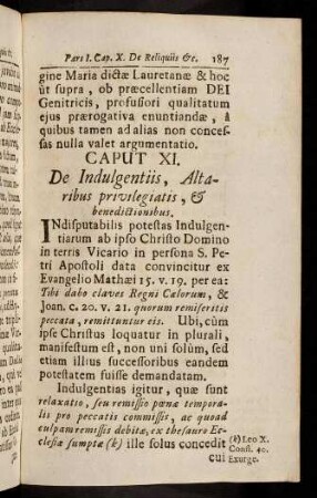 187-197, Indisputabilis potestas Indulgentiarum ...