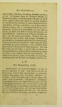 30. Der Bauernkrieg 1525