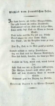 Abschied vom freundlichen Leser