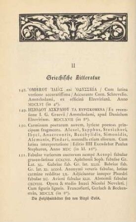 II Griechische Litteratur