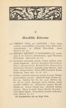 II Griechische Litteratur