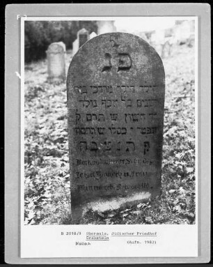 Grabstein der Familie Wallach