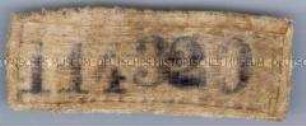 Häftlingsnummer 114320, Konzentrationslager