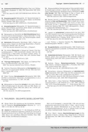 II. Tagungen. Gelehrte Gesellschaften