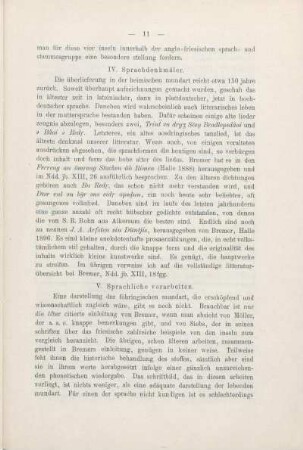 IV. Sprachdenkmäler.