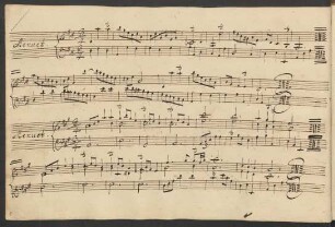 Menuette; clavier; A-Dur