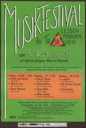 Musikfestival für Frauen, Mädchen und Lesben