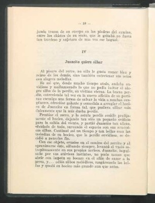 IV - Juancito quiere silbar