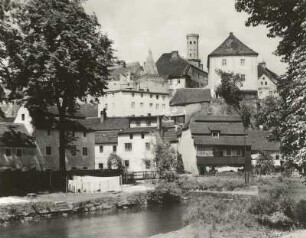 Habelschwerdt (Bystrzyca Kłodzka/Polen). "Malerwinkel" an der Glatzer Neiße (Nysa Klodzka)