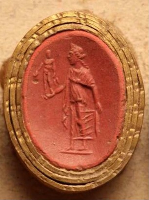 Ceres, von zwei Elefanten gezogen