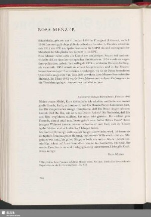 Rosa Menzer