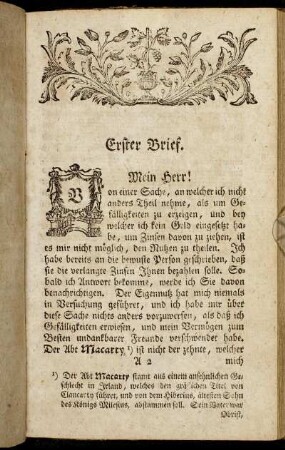 Erster - Neunter Brief