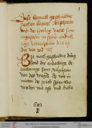 Ps.-Augustinus, Manuale (Oberdeutsch, Kurzform)