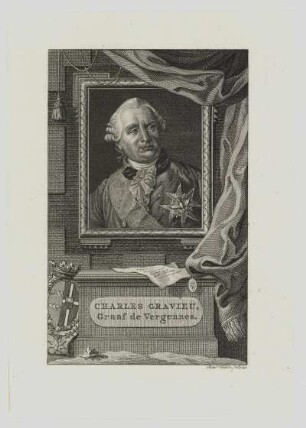 Porträt von Charles Gravieu (Comte de Vergennes)