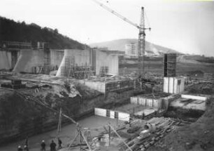 Baustelle Staustufe Obertürkheim