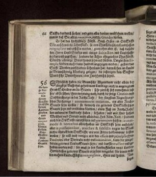 56. So lange Bremenses den Herrn ErtzBischoff für keinen Landes-Fürsten und Herrn recognosciren, können sie kein ErtzStifftischer Landes-Standt seyn