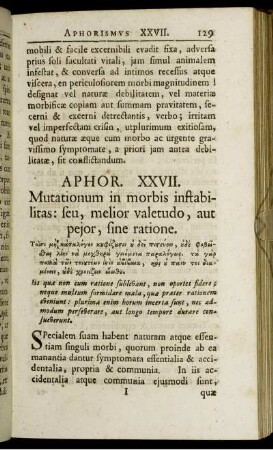 [Aphor. XXVII. - XXXVI.]