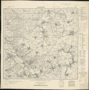 Meßtischblatt 2939 : Langenberg, 1933 : Langenberg. - Hrsg. 1908, bericht. 1928, einz. Nachtr. 1933. - 1:25000. - [Berlin]: Reichsamt für Landesaufnahme, 1933. - 1 Kt.