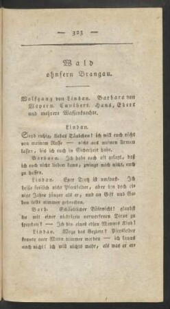 Wald ohnfern Brangau