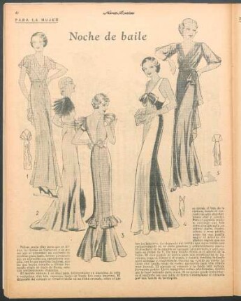Noche de baile [Dibujos] : Para la mujer