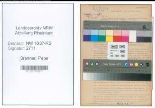 Entnazifizierung Peter Brenner , geb. 00.00.0000 (Landgerichtsrat)