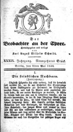 19. Stueck, 11. Mai 1840