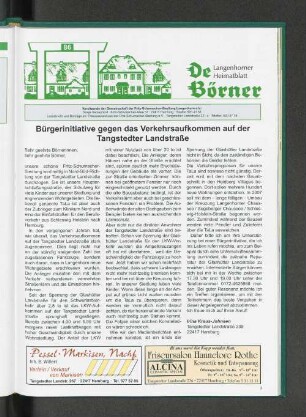 Bürgerinitiative gegen das Verkehrsaufkommen auf der Tangstedter Landstraße