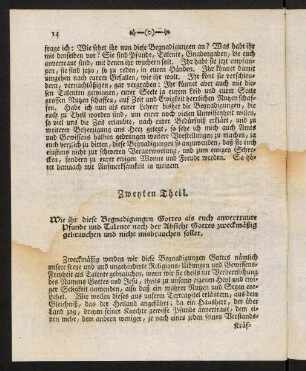 14-19, Zweyten Theil