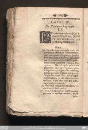 Caput IV. De Peccato Originali.