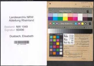 Entnazifizierung Elisabeth Dusbach , geb. 14.05.1904 ()