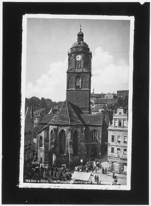 Meißen. Frauenkirche mit Glockenspiel