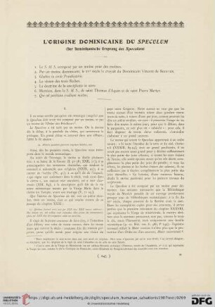 L'origine Dominicaine du Speculum