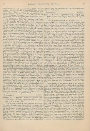 125-126 [Rezension] Pfeiffer, F., Anglikana. Bilder aus Englands kirchlichem Leben