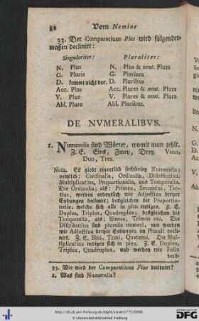 De Numeralibus.