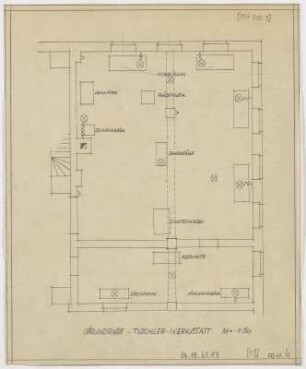 Grundriss Tischlerwerkstatt