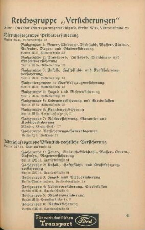 Reichsgruppe "Versicherungen"
