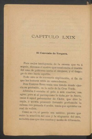 Capítulo LXIX - El Convenio de Vergara.